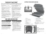 Preview for 2 page of George Foreman RPGF3602RD series Use And Care Manual