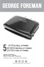 George Foreman RPGF3801BLX Series Use And Care Manual preview