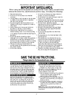 Preview for 2 page of George Foreman RPGV3801BK SERIES Use And Care Manual