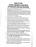 Preview for 6 page of George Foreman SALTON GR36VTT Owner'S Manual