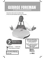 George Foreman Super Champ GR12 Use And Care Book Manual preview