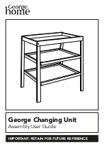 Предварительный просмотр 1 страницы George Home Changing Unit Assembly & User'S Manual