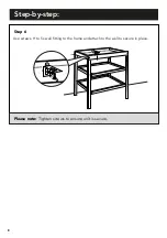 Предварительный просмотр 8 страницы George Home Changing Unit Assembly & User'S Manual