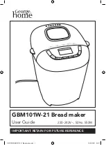 George Home GBM101W-21 User Manual preview