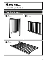 Preview for 5 page of George Home George Compact Cot Assembly & User'S Manual