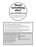 Preview for 11 page of George Home George Compact Cot Assembly & User'S Manual