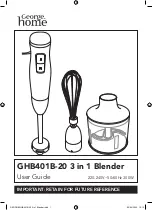 George Home GHB401B-20 User Manual preview