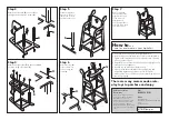 Preview for 2 page of George Home Wooden dolly highchair Assembly Manual