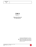 Preview for 1 page of Georges Renault CVIS II Operator'S Manual