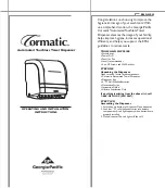 Предварительный просмотр 1 страницы Georgia Pacific Cormatic Operating And Installation Instructions