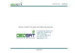 Предварительный просмотр 28 страницы GEOSAT Electronic Eye Installation Manual