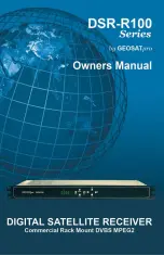 Предварительный просмотр 1 страницы GEOSATpro DSR-R100 Series Owner'S Manual