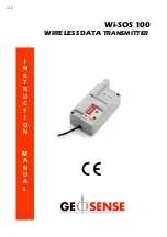 Geosense Wi-SOS 100 Instruction Manual preview