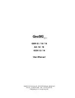 Preview for 1 page of GeoSIG AS-12 User Manual