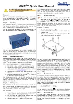 GeoSIG GMS plus Quick User Manual предпросмотр