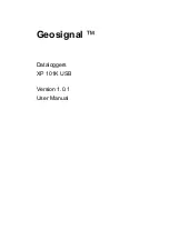 Geosignal XP 101K USB User Manual preview