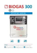 Geotech Biogas 300 Operating Manual предпросмотр