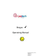 Предварительный просмотр 1 страницы Geotech Biogas Operating Manual