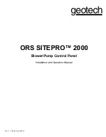 Предварительный просмотр 1 страницы Geotech ORS SITEPRO 2000 Installation And Operation Manual