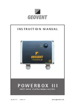 Geovent Power Box III Instruction Manual preview