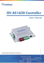 GeoVision GV-AS1620 User Manual preview