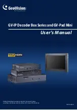 GeoVision GV-IP Decoder Box Lite User Manual preview