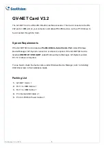 Preview for 1 page of GeoVision GV-NET Card V3.2 Manual