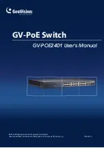 GeoVision GV-POE2401 User Manual предпросмотр