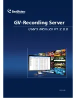 Preview for 1 page of GeoVision GV-Recording Server User Manual