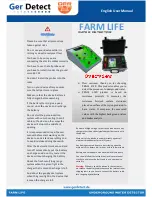 Preview for 2 page of Ger Detect FARM LIFE User Manual