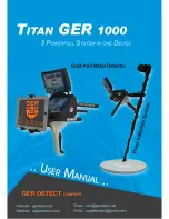 Ger Detect Titan Ger 1000 User Manual preview