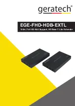 geratech EGE-FHD-HDB-EXTL Manual предпросмотр