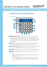 Предварительный просмотр 5 страницы geratech EGE-MSI-16x16 Manual