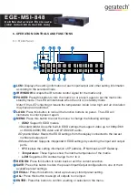 Preview for 8 page of geratech EGE-MSI-848 Manual