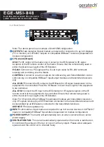 Preview for 10 page of geratech EGE-MSI-848 Manual