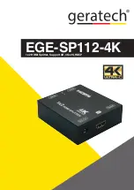 Предварительный просмотр 1 страницы geratech EGE-SP112-4K Manual