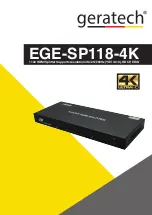 Preview for 1 page of geratech EGE-SP118-4K Manual