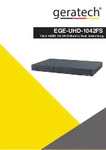 geratech EGE-UHD-1042FS Manual preview