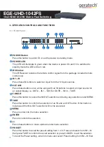 Предварительный просмотр 8 страницы geratech EGE-UHD-1042FS Manual