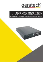 Предварительный просмотр 1 страницы geratech EGE-UHD-4HDB-1431L Manual