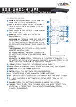 Preview for 10 page of geratech EGE-UHD2-642FS Manual