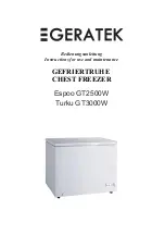 GERATEK Espoo GT2500W Instructions For Use And Maintenance Manual preview