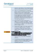 Preview for 20 page of GERATHERM 180384 Instructions For Use Manual