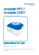 Preview for 1 page of GERATHERM Ambistik CPET Instructions For Use Manual