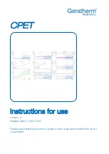 Preview for 1 page of GERATHERM CPET Instructions For Use Manual