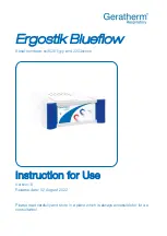 GERATHERM Ergostik Blueflow Instructions For Use Manual preview