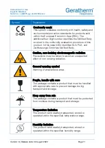 Preview for 11 page of GERATHERM Ergostik Blueflow Instructions For Use Manual