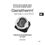 Предварительный просмотр 3 страницы GERATHERM GP-6220 Instructions For Use Manual