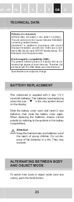 Preview for 25 page of GERATHERM GT-101 Instruction Manual