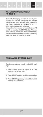 Preview for 29 page of GERATHERM GT-101 Instruction Manual